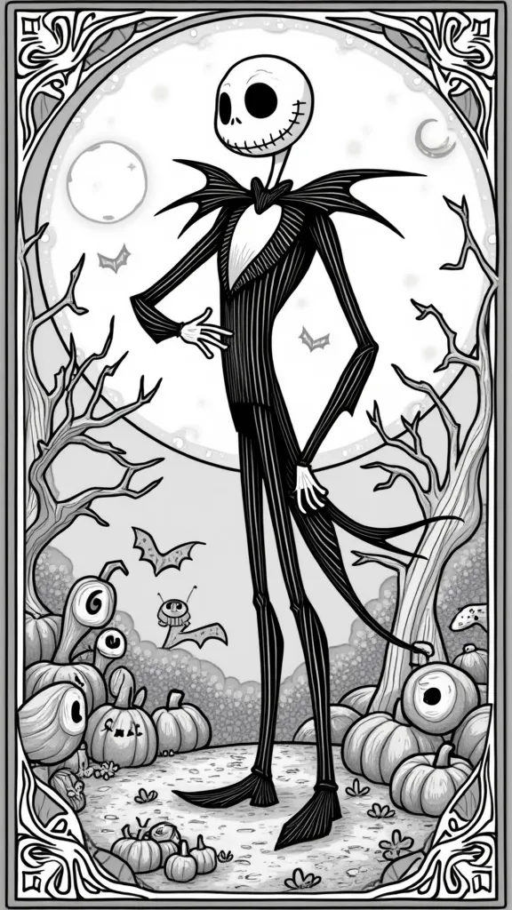 coloriage jack skellington